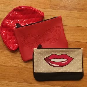 Bundle of 3 IPSY cosmetic bags